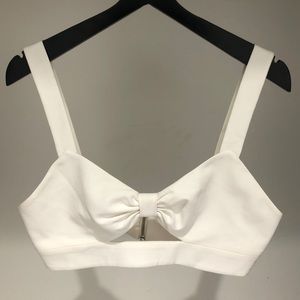 PatBo White Bralet Crop Top